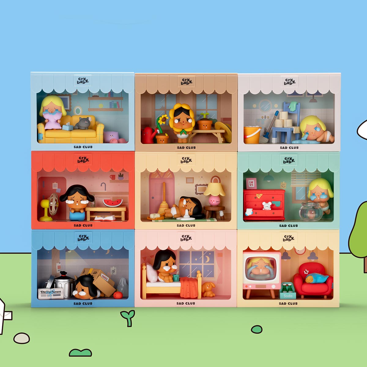 CRYBABY Sad Club Series Scene Sets - POP MART (Japan)