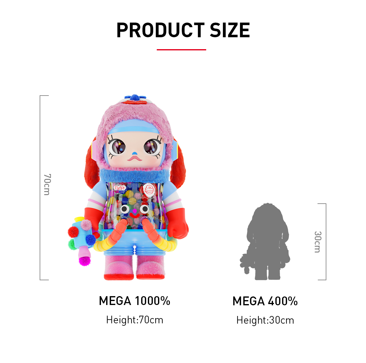MEGA SPACE MOLLY 1000% Jon Burgerman - POP MART (Japan)