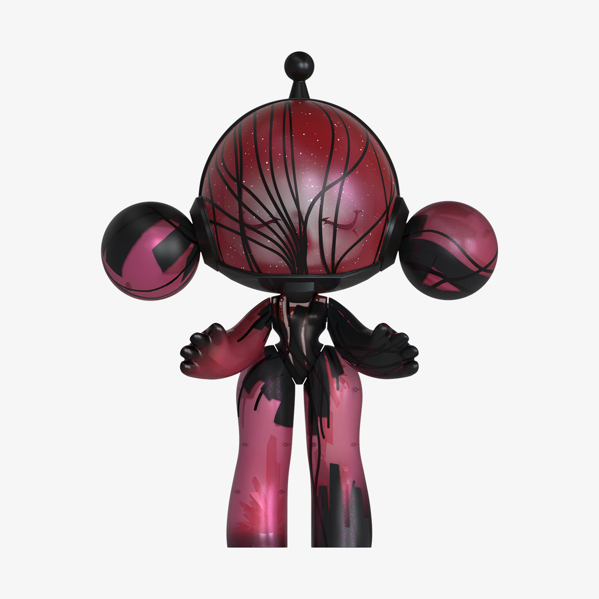 MEGA α SKULLPANDA 400% Red Crystal - POP MART (Australia)