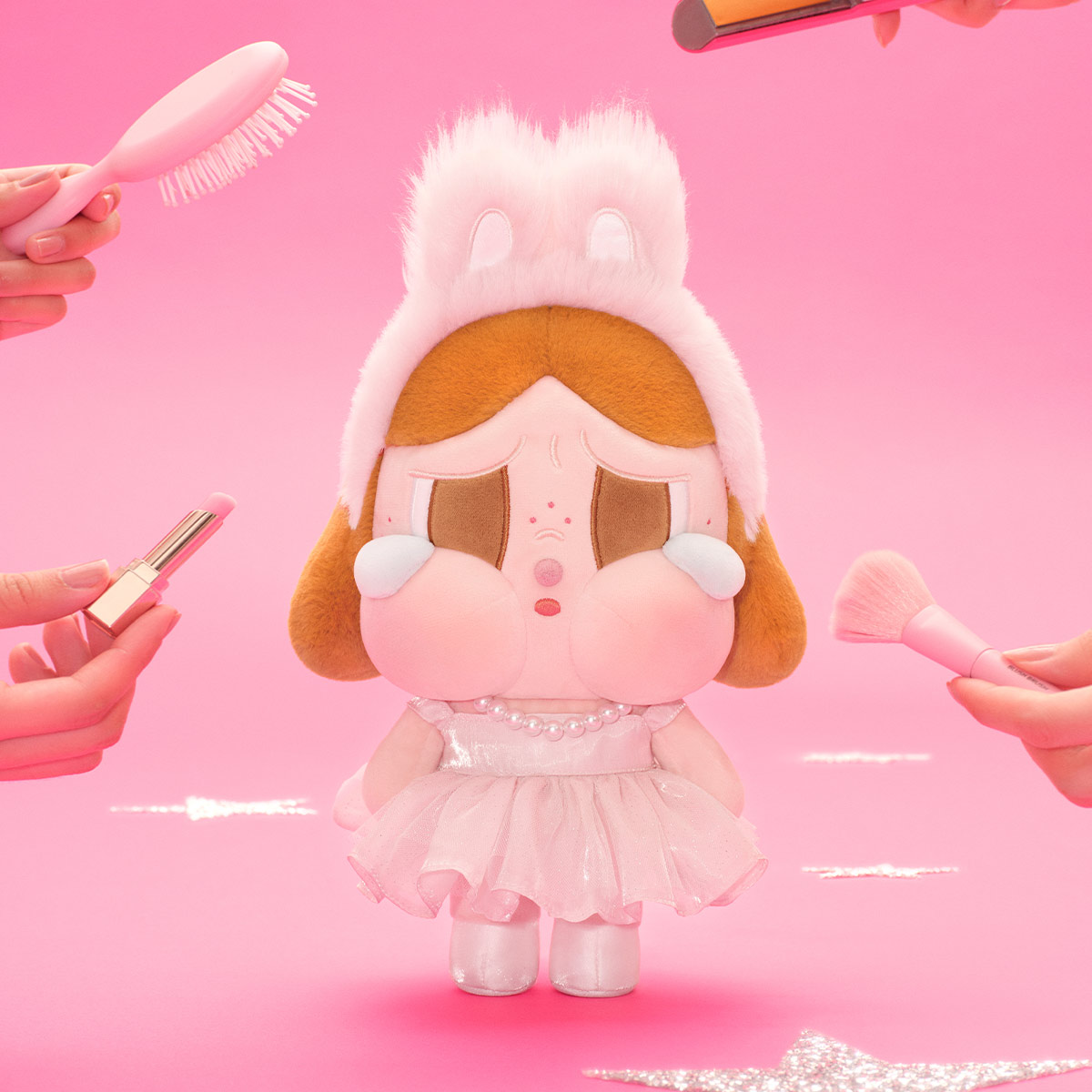 CRYBABY SHINY SHINY SERIES-Plush Doll (Pink) - POP MART (Japan)