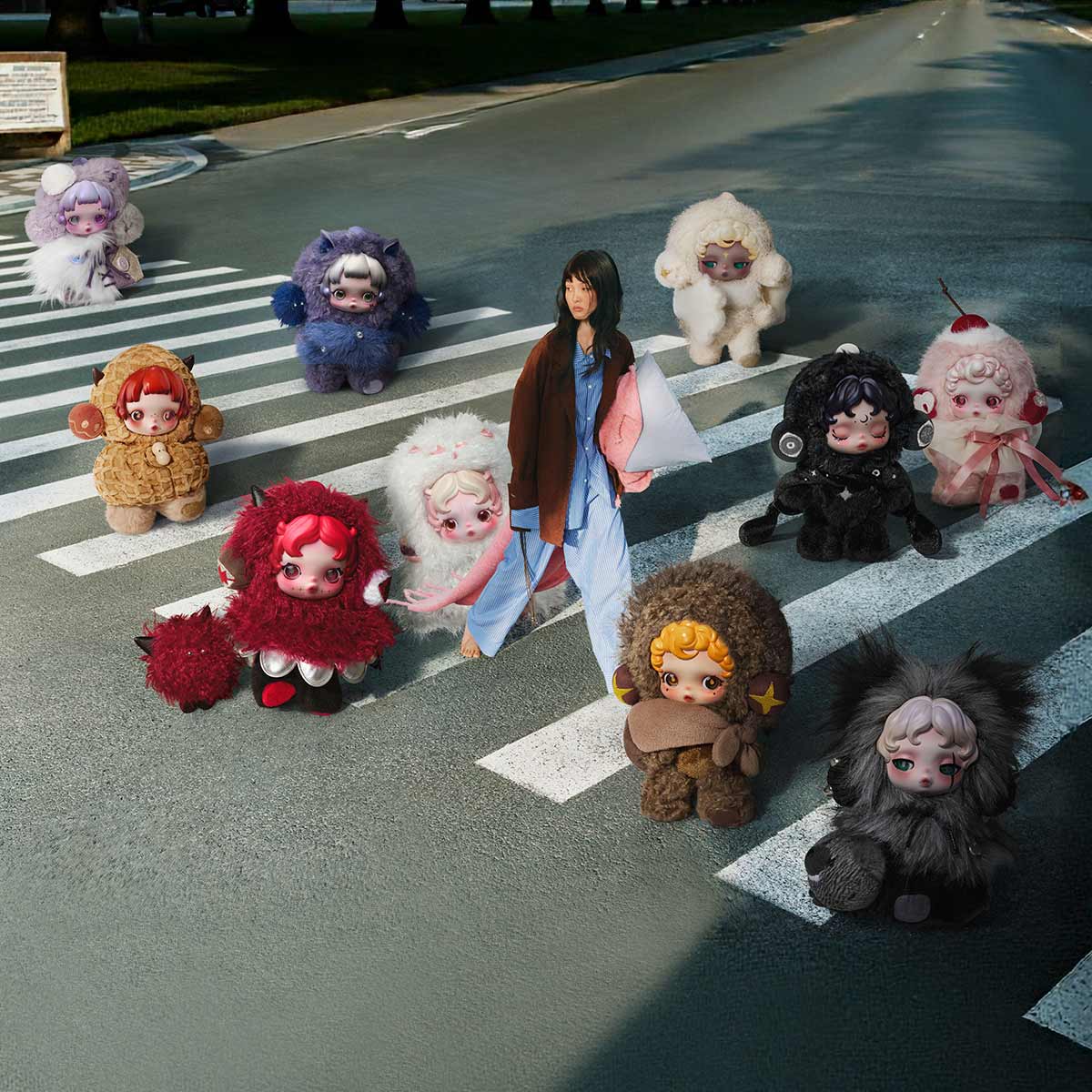 SKULLPANDA You Found Me! シリーズ ぬいぐるみペンダント - POP MART