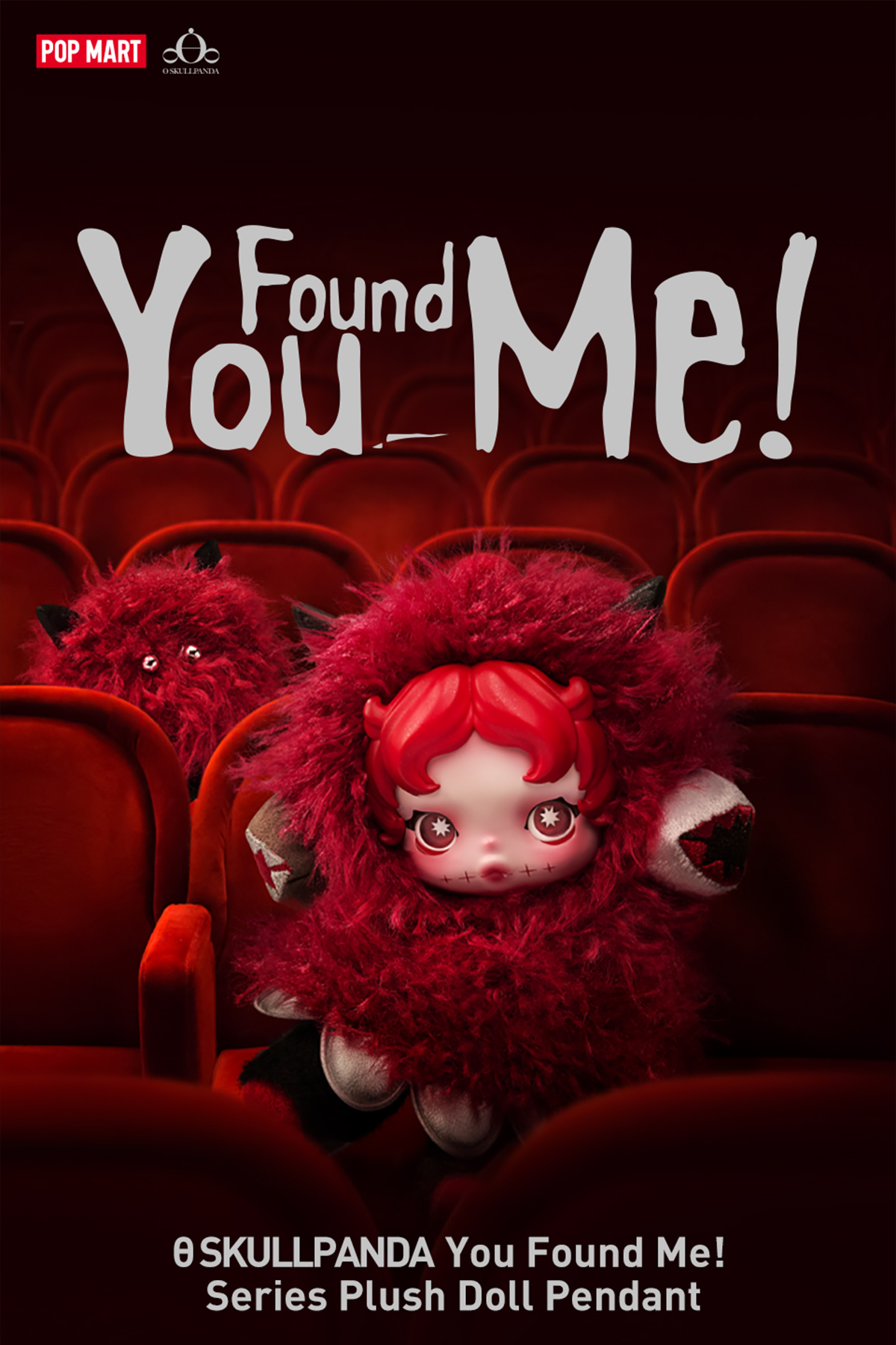 POP NOW:SKULLPANDA You Found Me! シリーズ ぬいぐるみペンダント