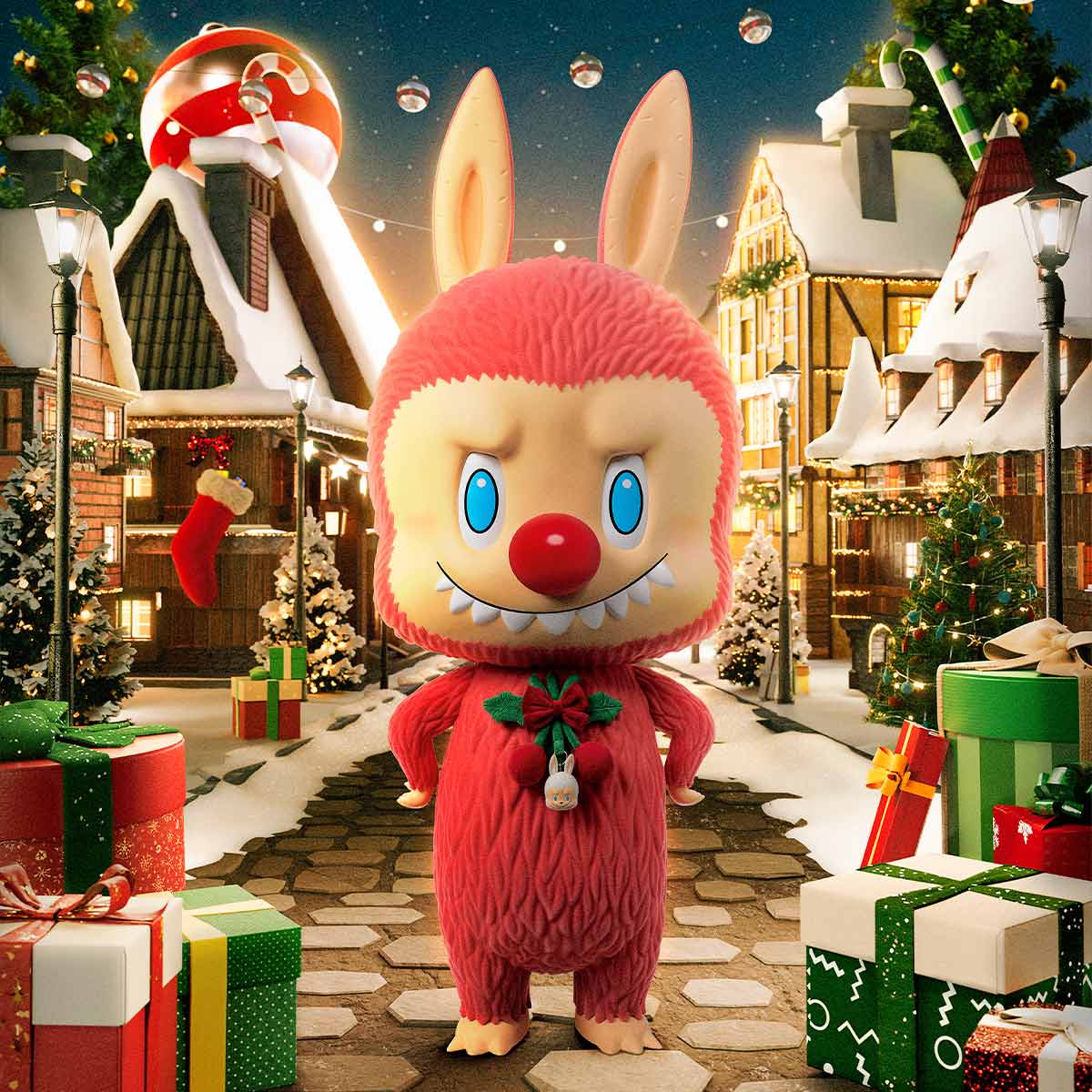 MEGA LABUBU TEC 1000% Winter Holiday - POP MART (Japan)