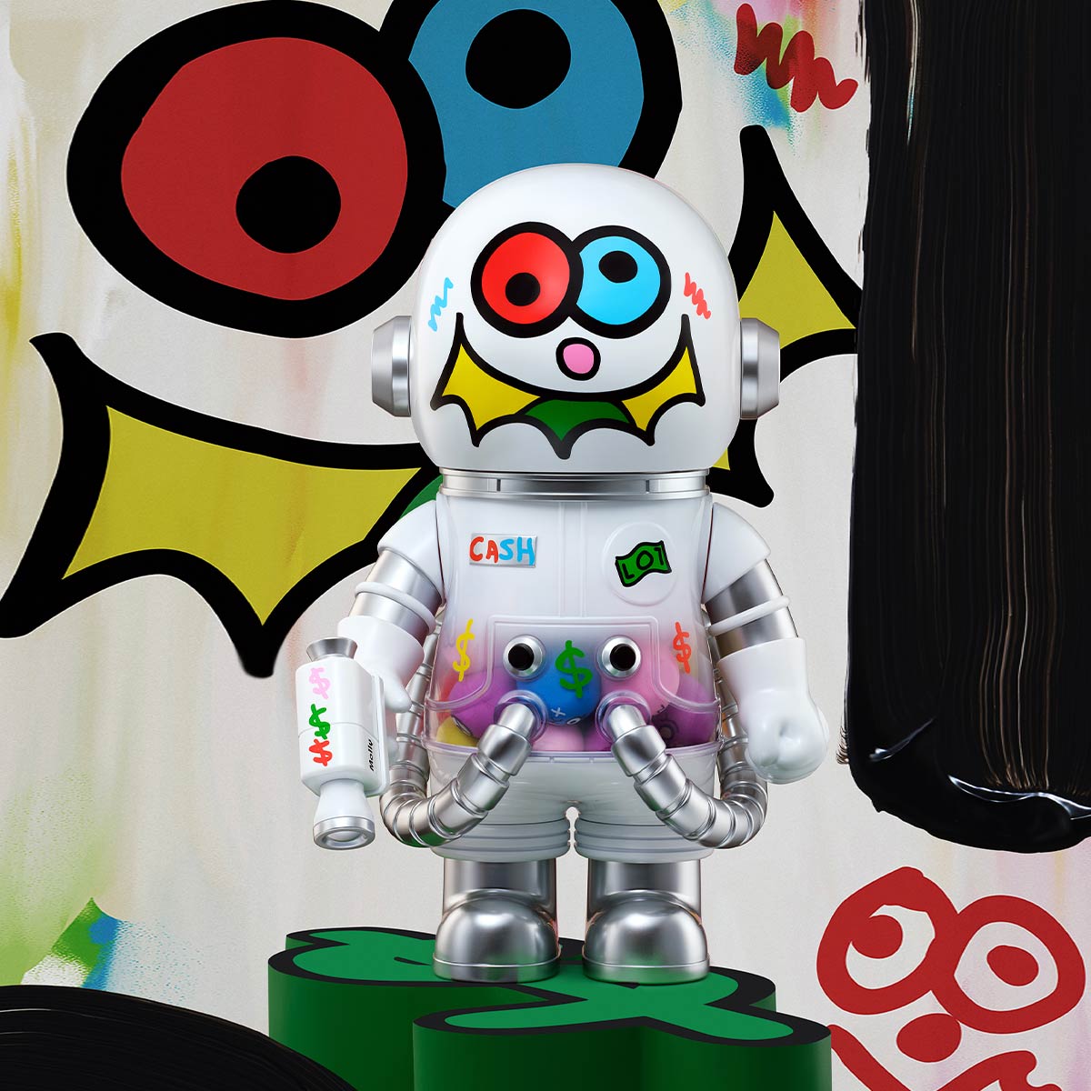 MEGA SPACE MOLLY 400% JON BURGERMAN SPACE CADETS Series - POP MART