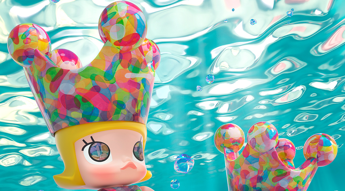 MEGA ROYAL MOLLY 400% Huang Yuxing-Bubbles - POP MART (Thailand)