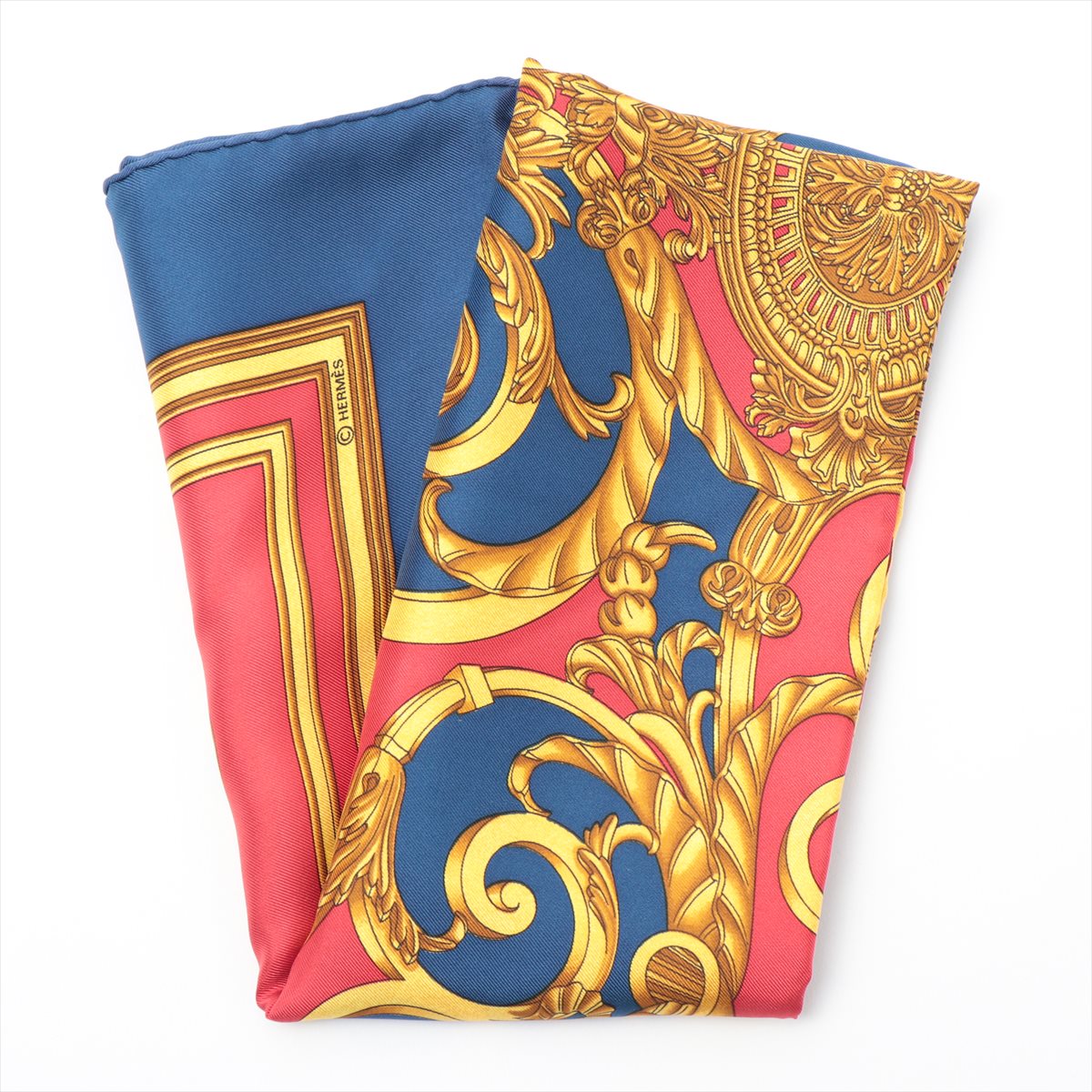 エルメス スカーフ カレ90「LES TUILERIES」 used 極美品