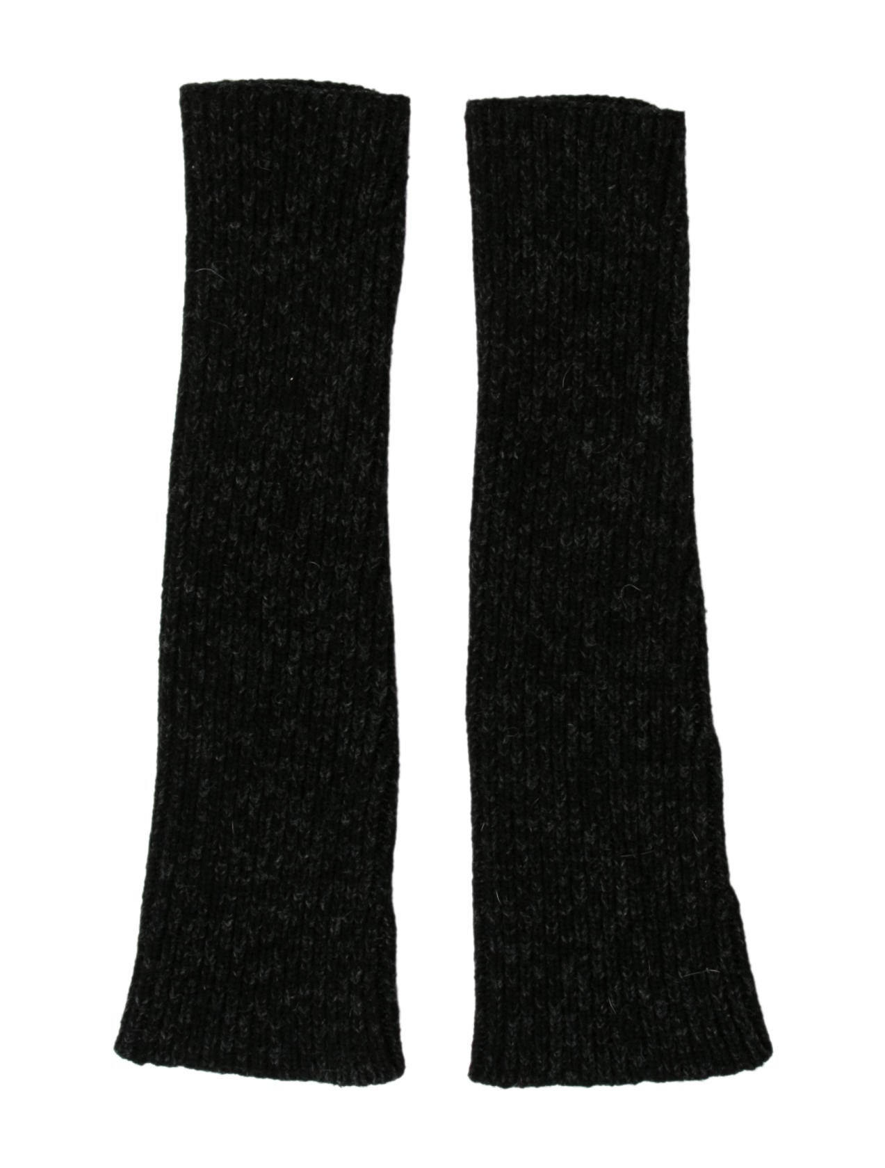 Dior Homme 2004 Wool Arm Warmers - Black Gloves & Mittens
