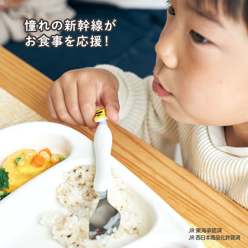 1.5歳ごろ～】フォーク＆スプーン ドクターイエロー 新幹線好きには