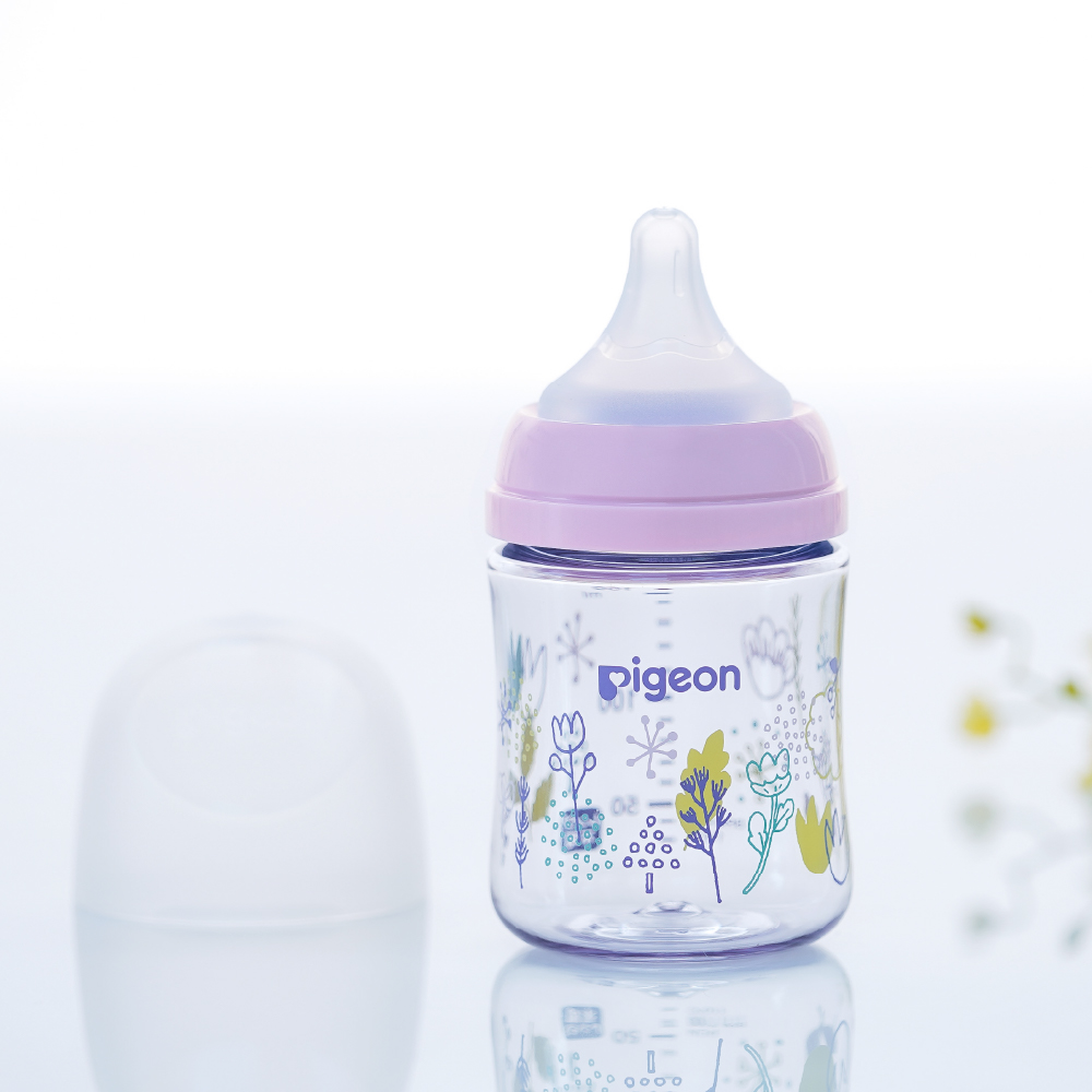 母乳実感 哺乳びん T-Ester（プラスチック製）Flower garden 160ml