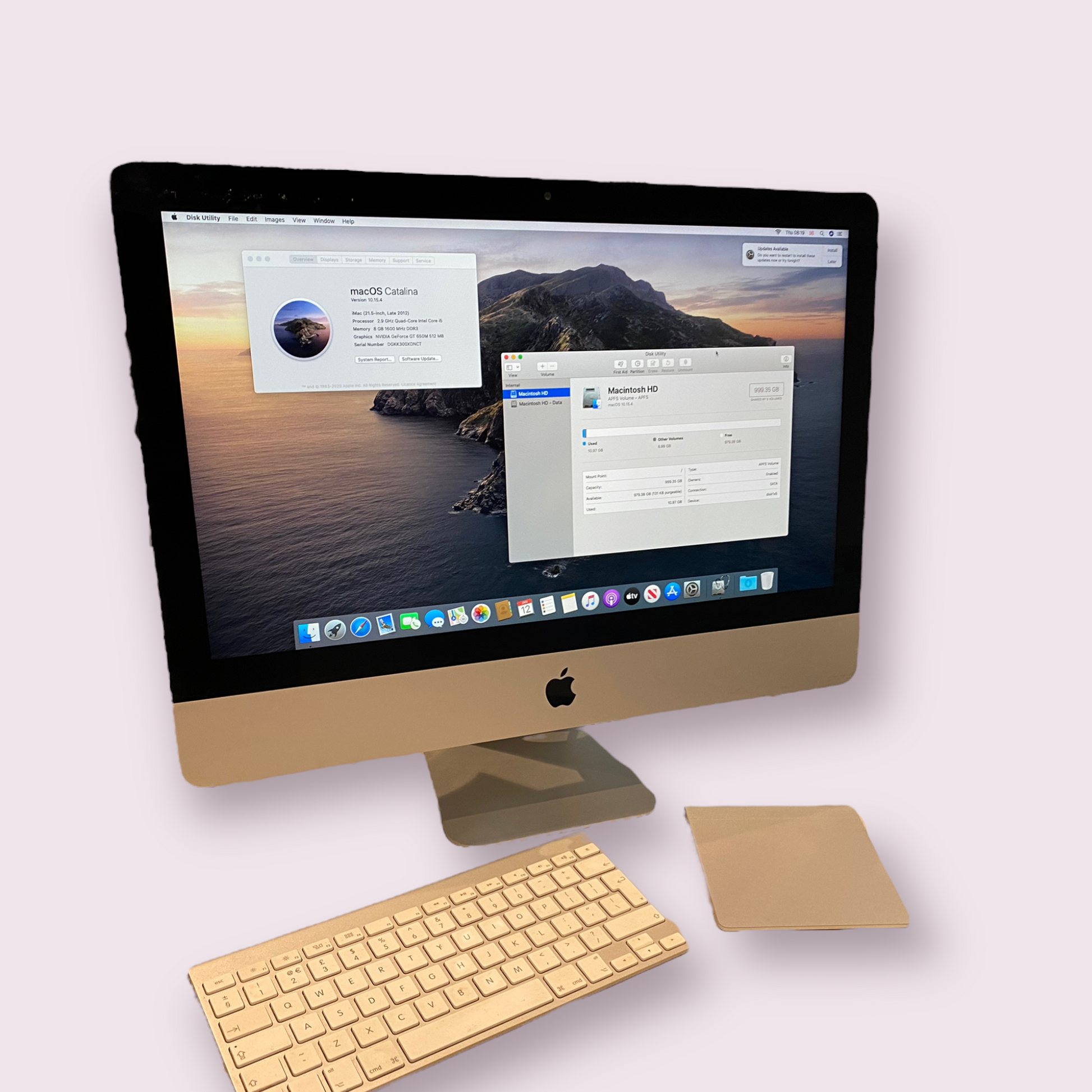 Apple iMac 21.5 Late 2012 i5 @ 2.5GHz 1TB HDD 8GB RAM Mac OS
