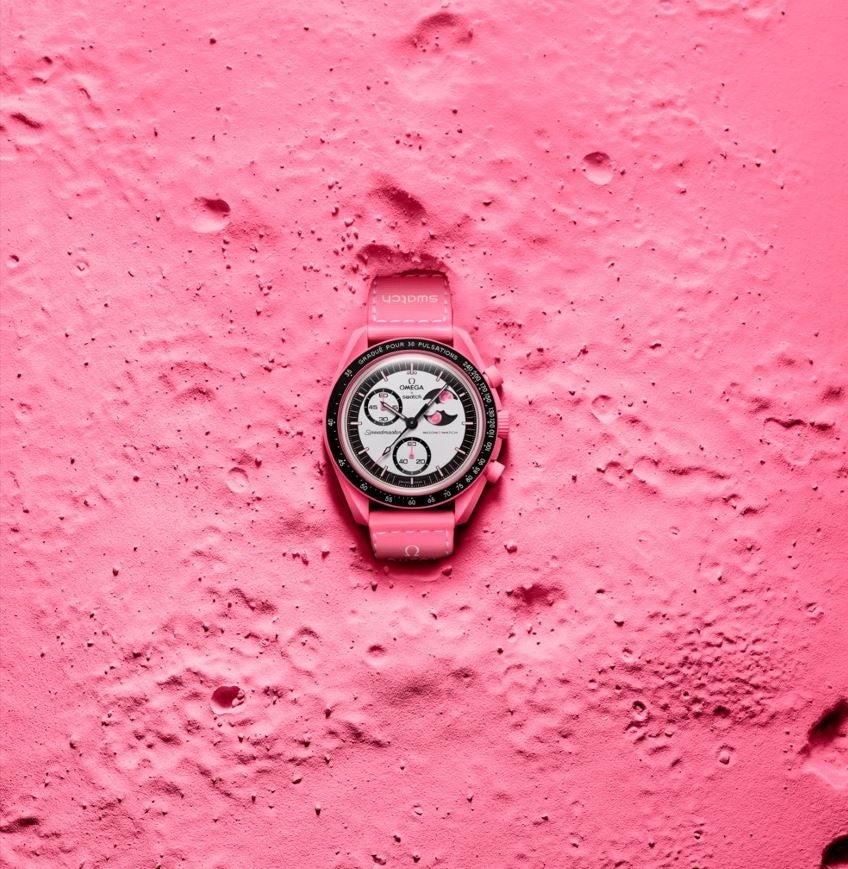 Swatch】 OMEGA×Swatch 『MISSION TO THE PINK MOONPHASE』が 4月1日