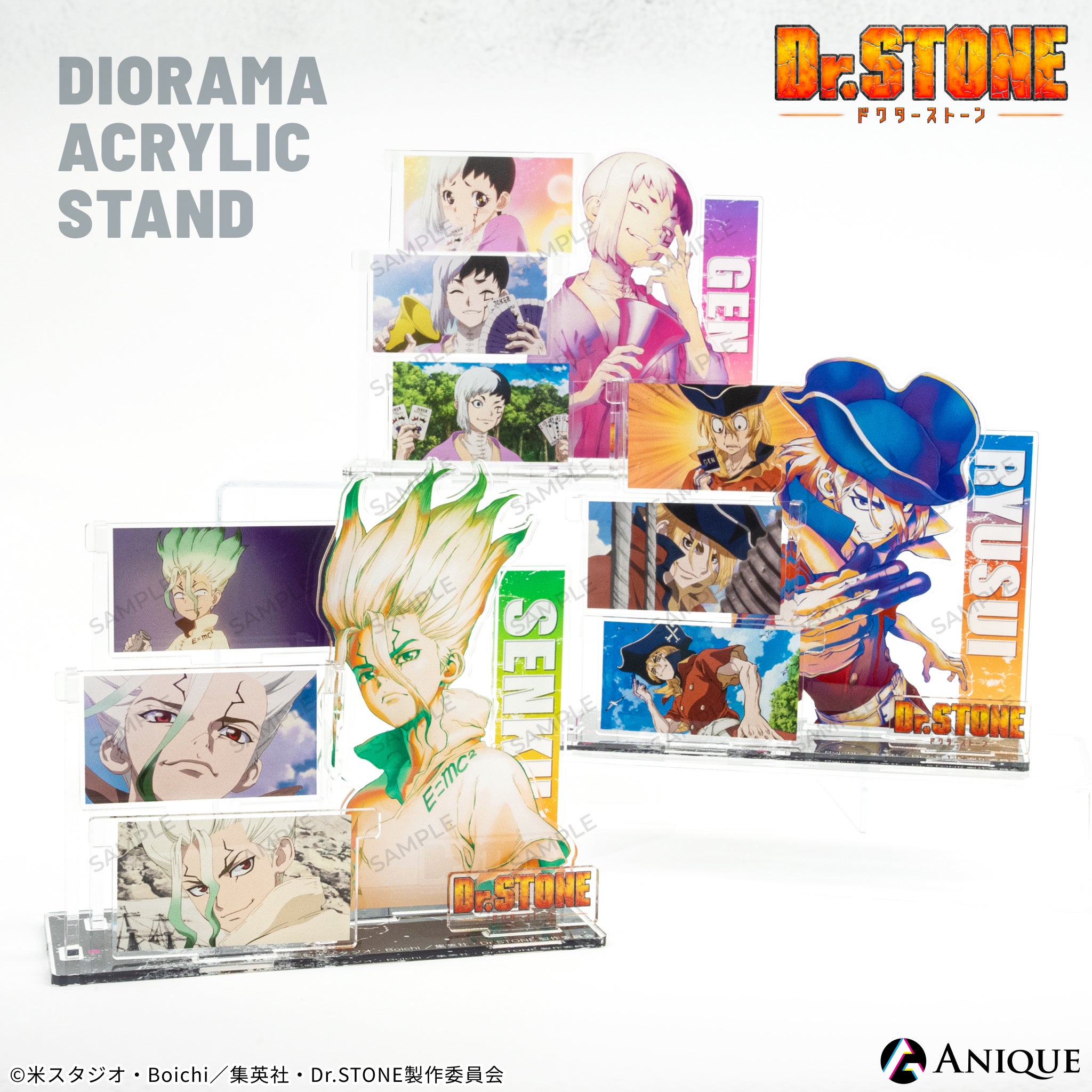 TVアニメ『Dr.STONE』オリジナルグッズがAniqueショップに登場