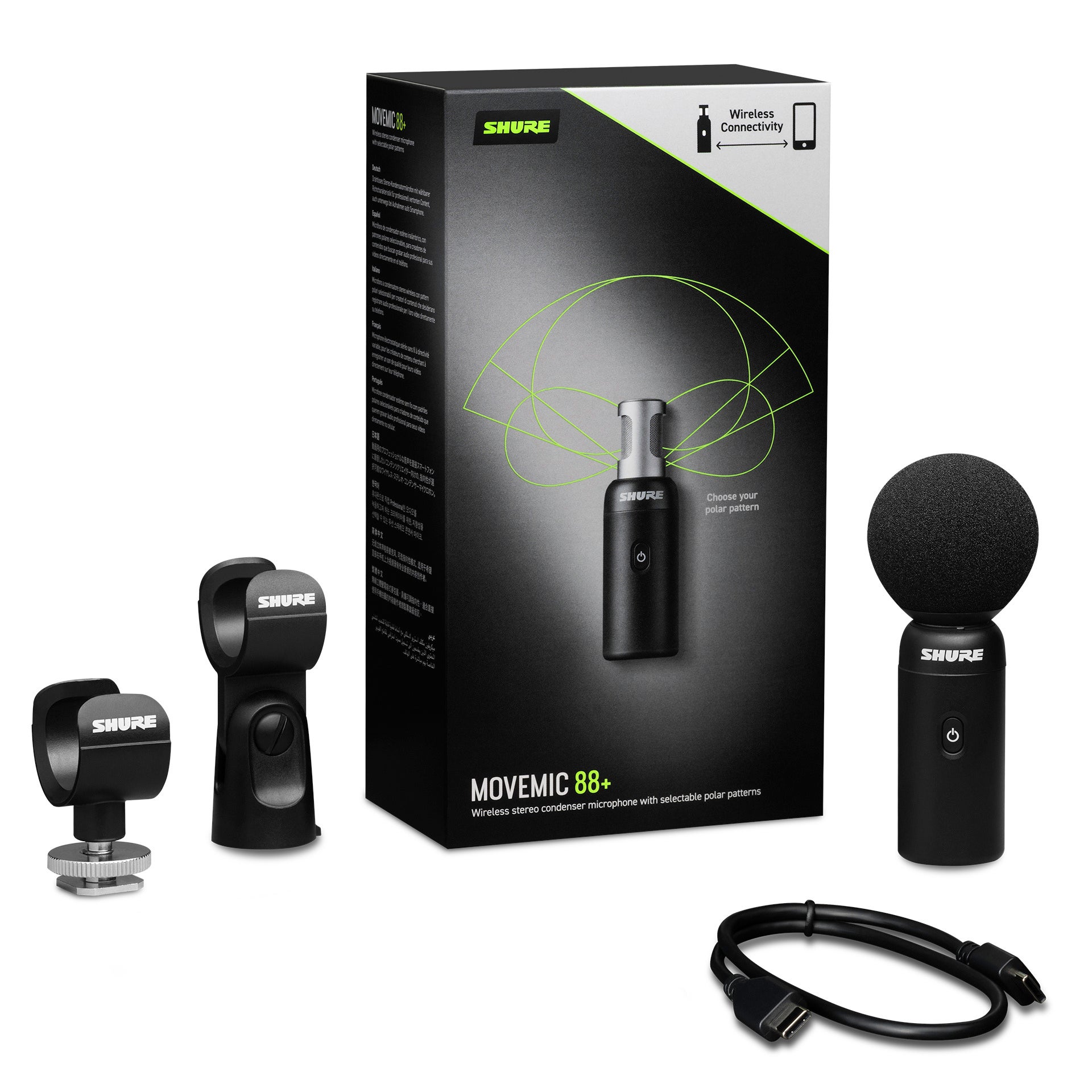 ShureからMoveMic 88+ ワイヤレス・ステレオ・コンデンサー