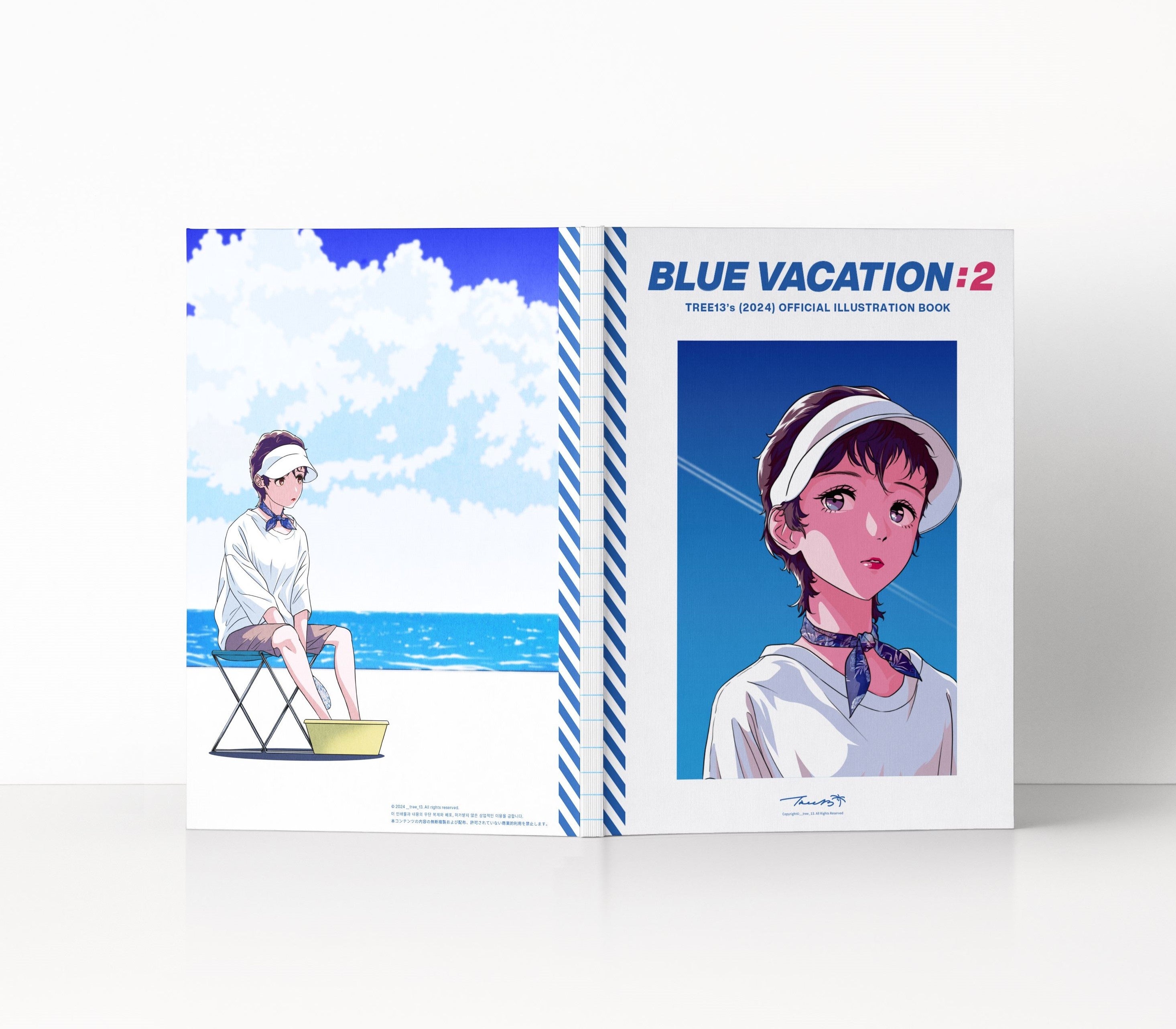 京都 蔦屋書店】韓国人イラストレーターtree13の作品展「BLUE VACATION