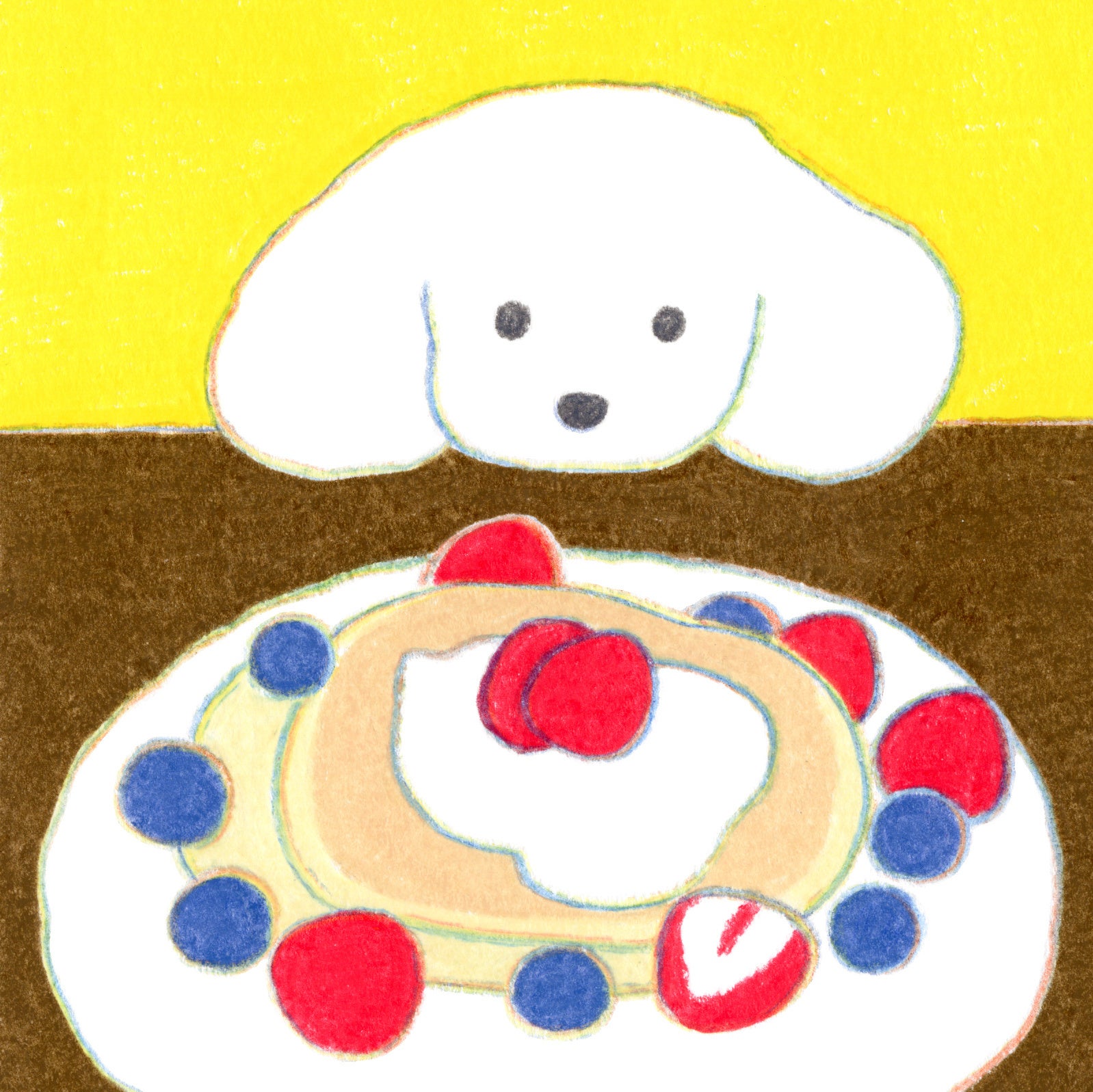 銀座 蔦屋書店】イラストレーターてらおかなつみによる「犬と絵の原画