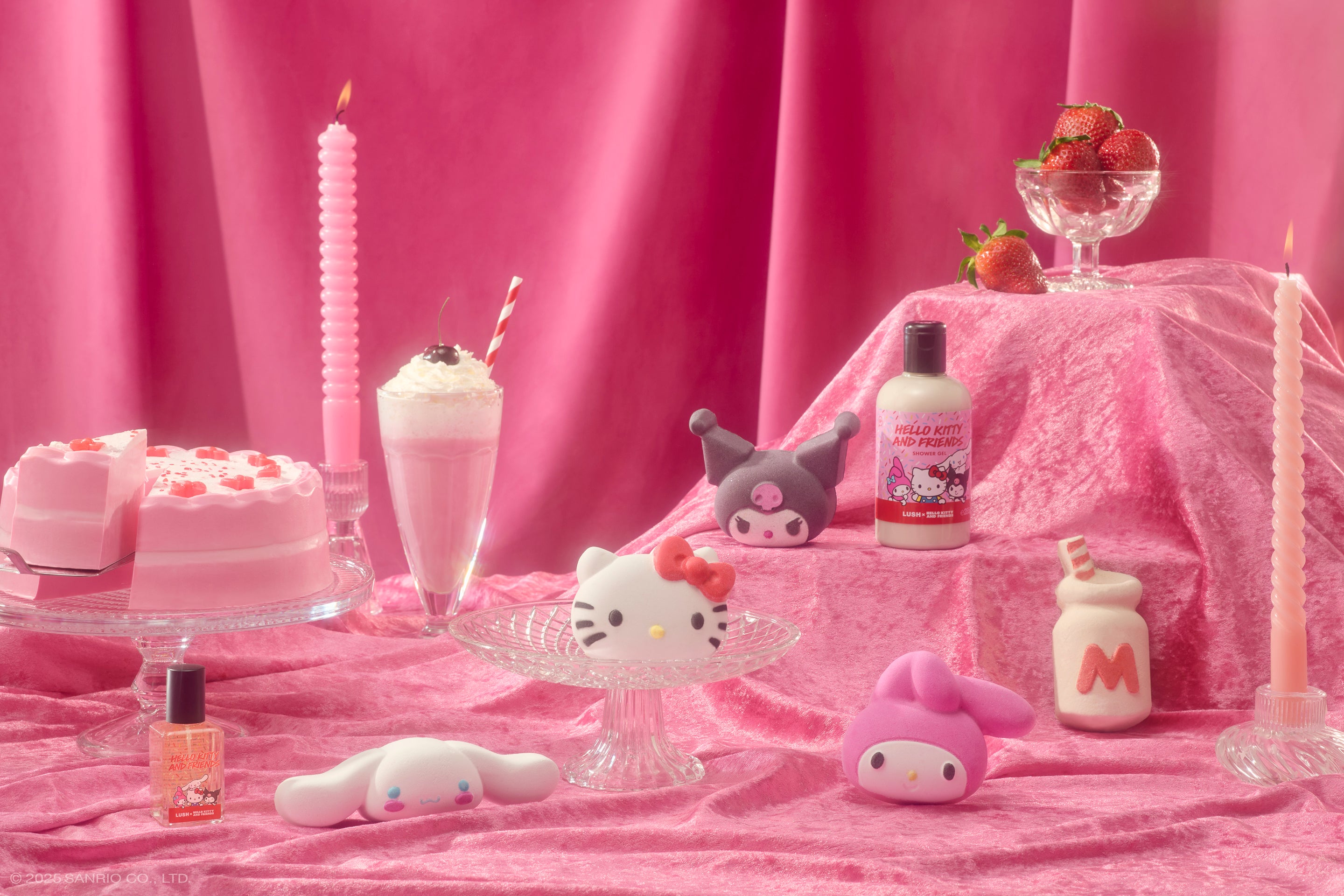 ナチュラルコスメブランドLUSHハローキティ、マイメロディ