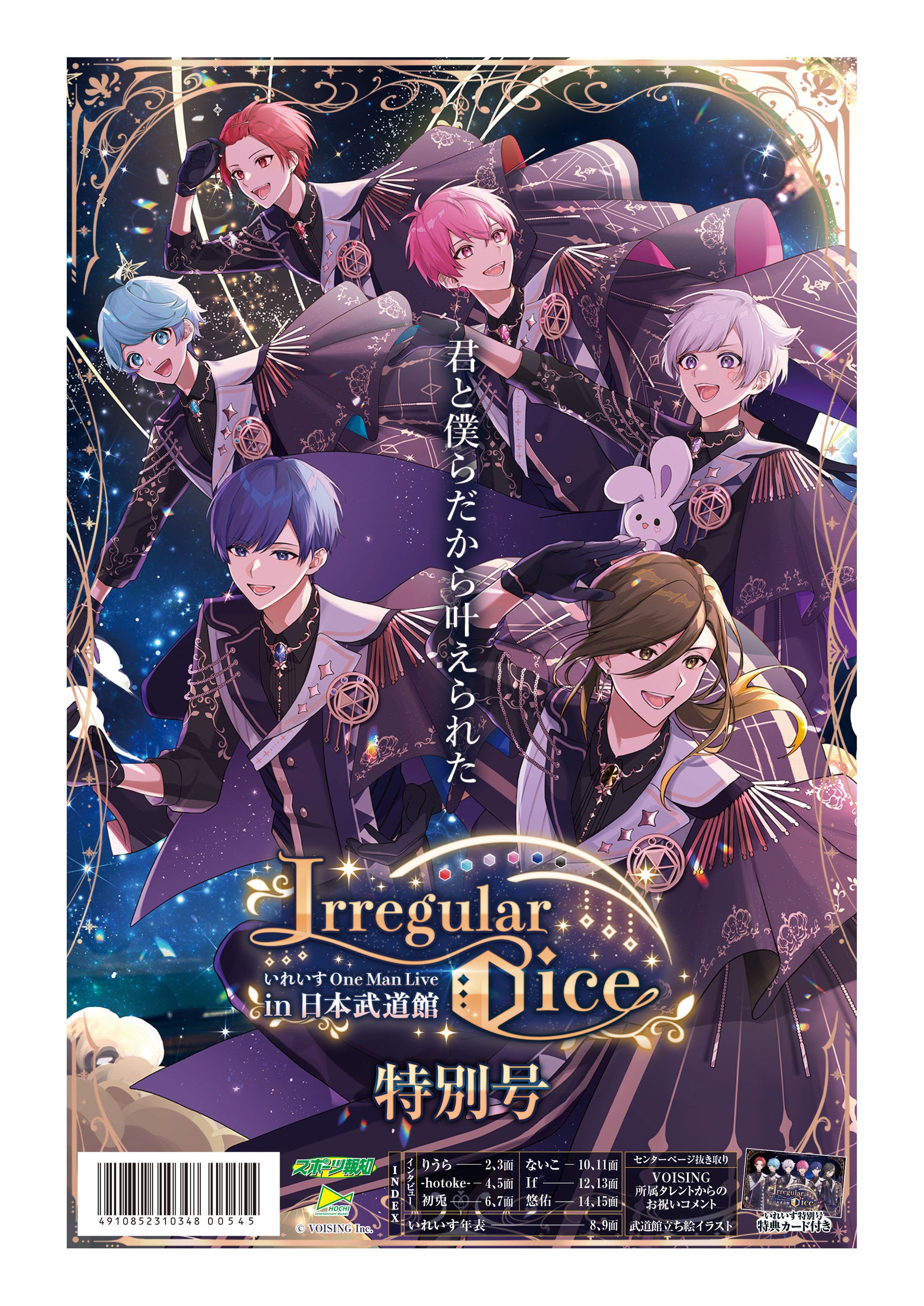 2・11タブロイド新聞「いれいすOne Man Live in 日本武道館『Irregular