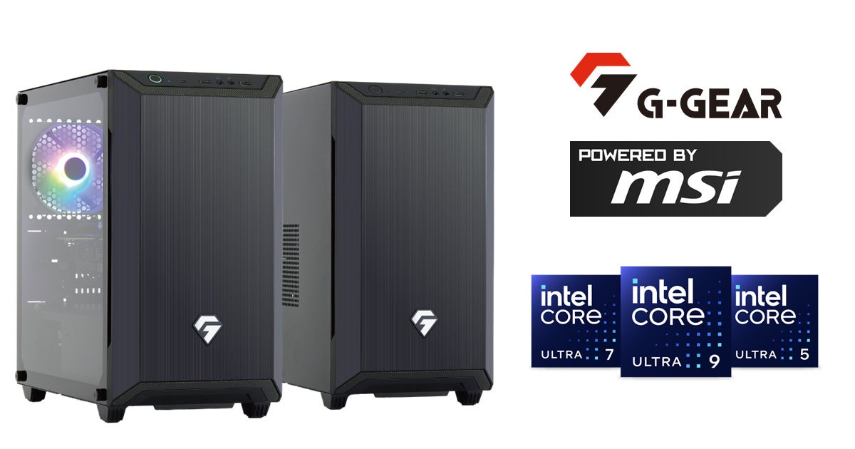 TSUKUMO】G-GEAR、MSIパーツを中心に採用したゲーミングPC「POWERED BY