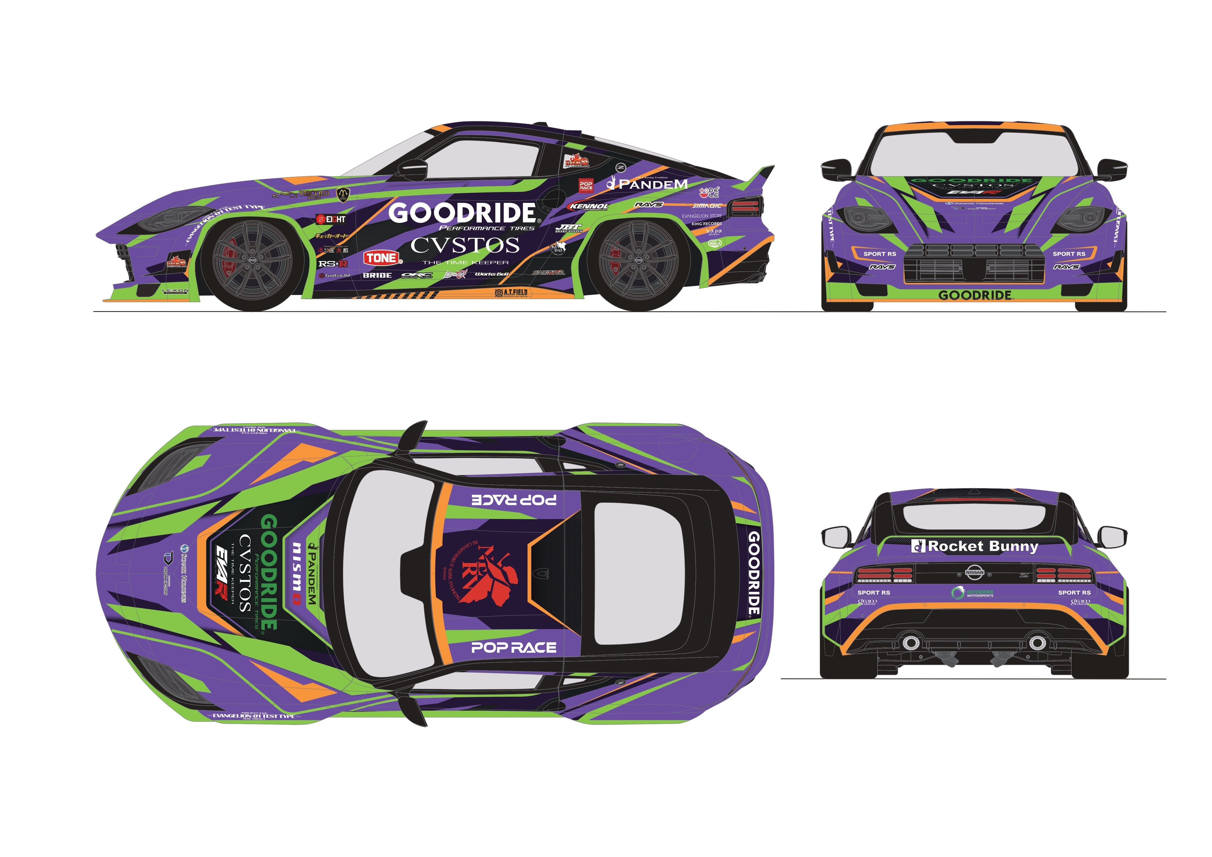 GOODRIDE、『FORMULA DRIFT JAPAN 2024』にて「エヴァンゲリオン