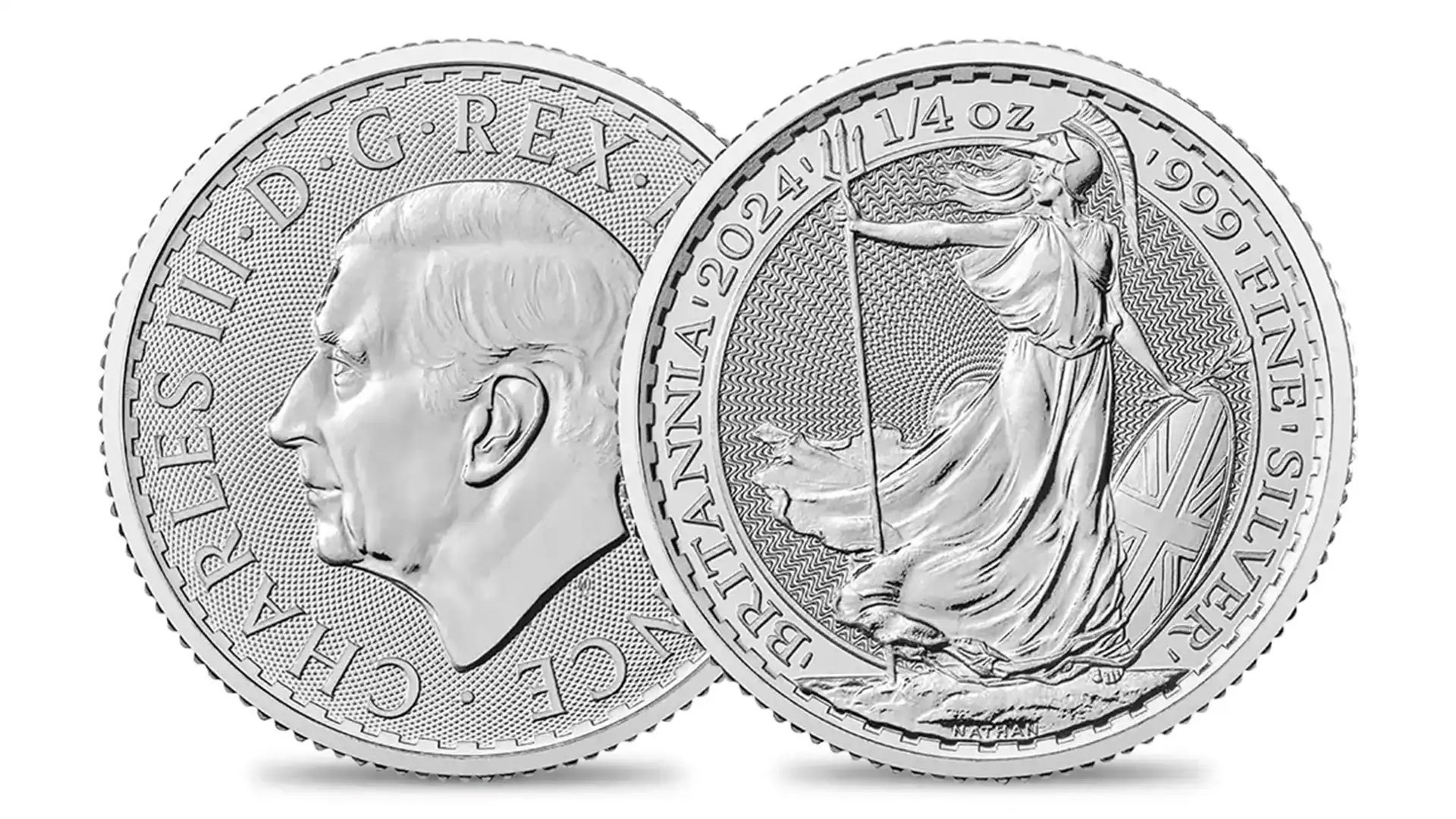 英国王立造幣局から2024年版のブリタニア1/4oz・1/10oz地金型銀貨が