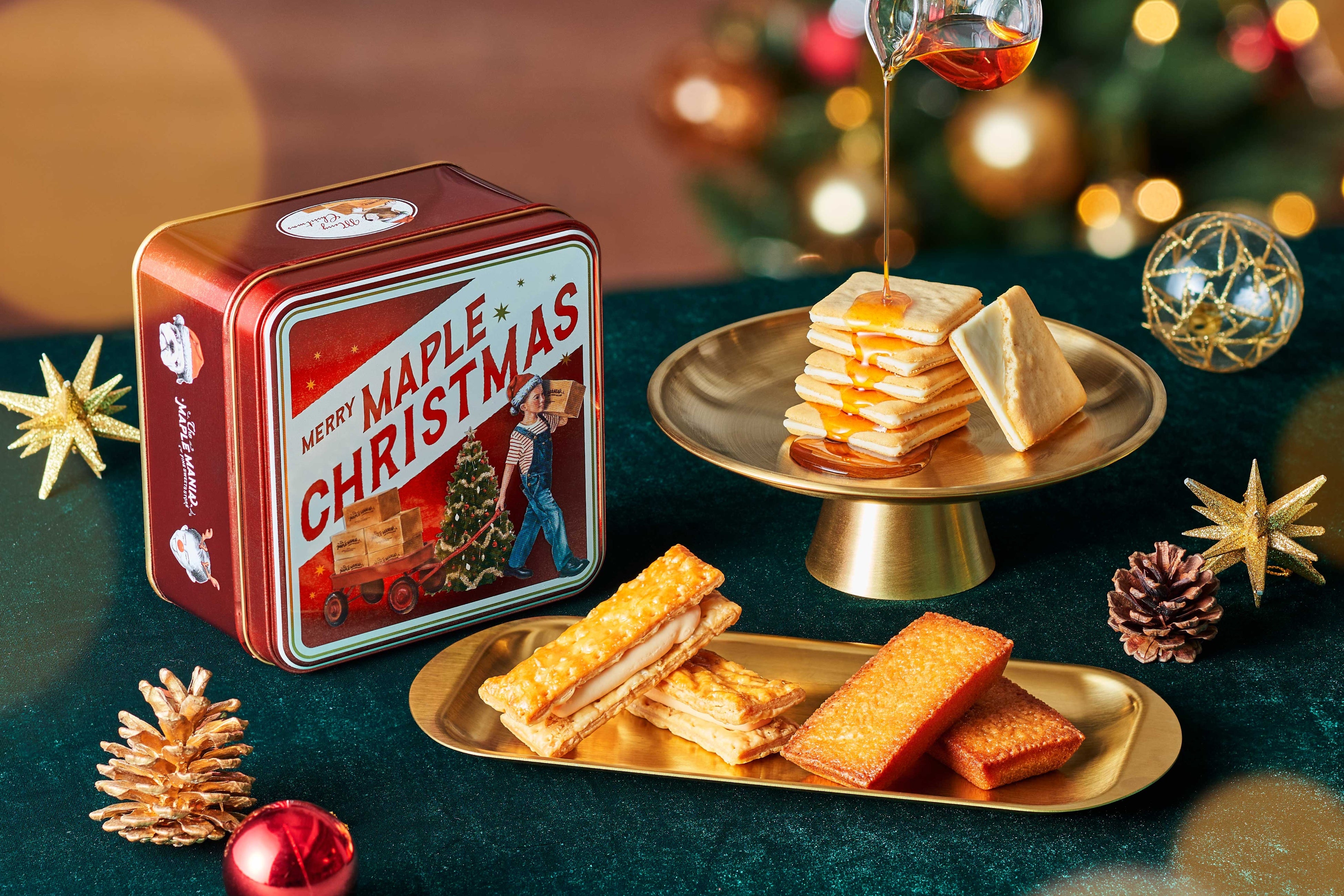 ザ・メープルマニア】毎年大人気！煌めく限定缶「メープルクリスマス缶
