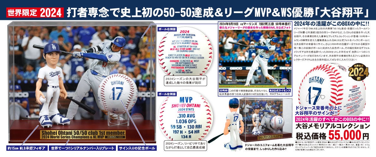 大谷翔平 世界限定2024点【MLB公式ライセンス】サイン入り記念ボール