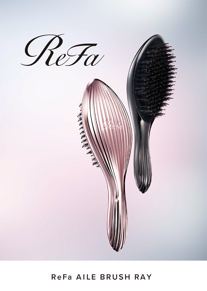 天然毛でみがく。​とかすたび、上質なツヤメイク 「ReFa AILE BRUSH