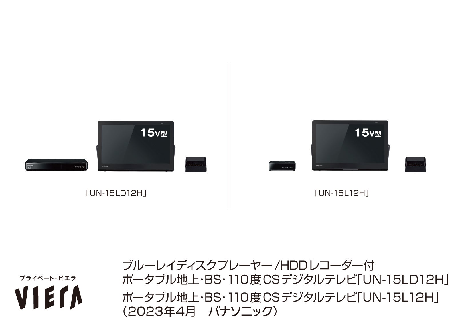 ポータブルテレビ「プライベート・ビエラ」新製品UN-15LD12H／UN