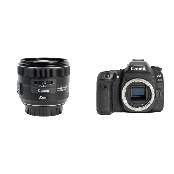 レンタル - Canon お手軽一眼レフ & コンパクトな標準単焦点セット EOS