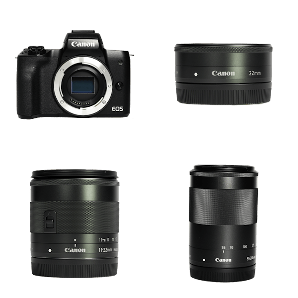 CANON EOS kiss M レンズ3本セット 【公式通販】