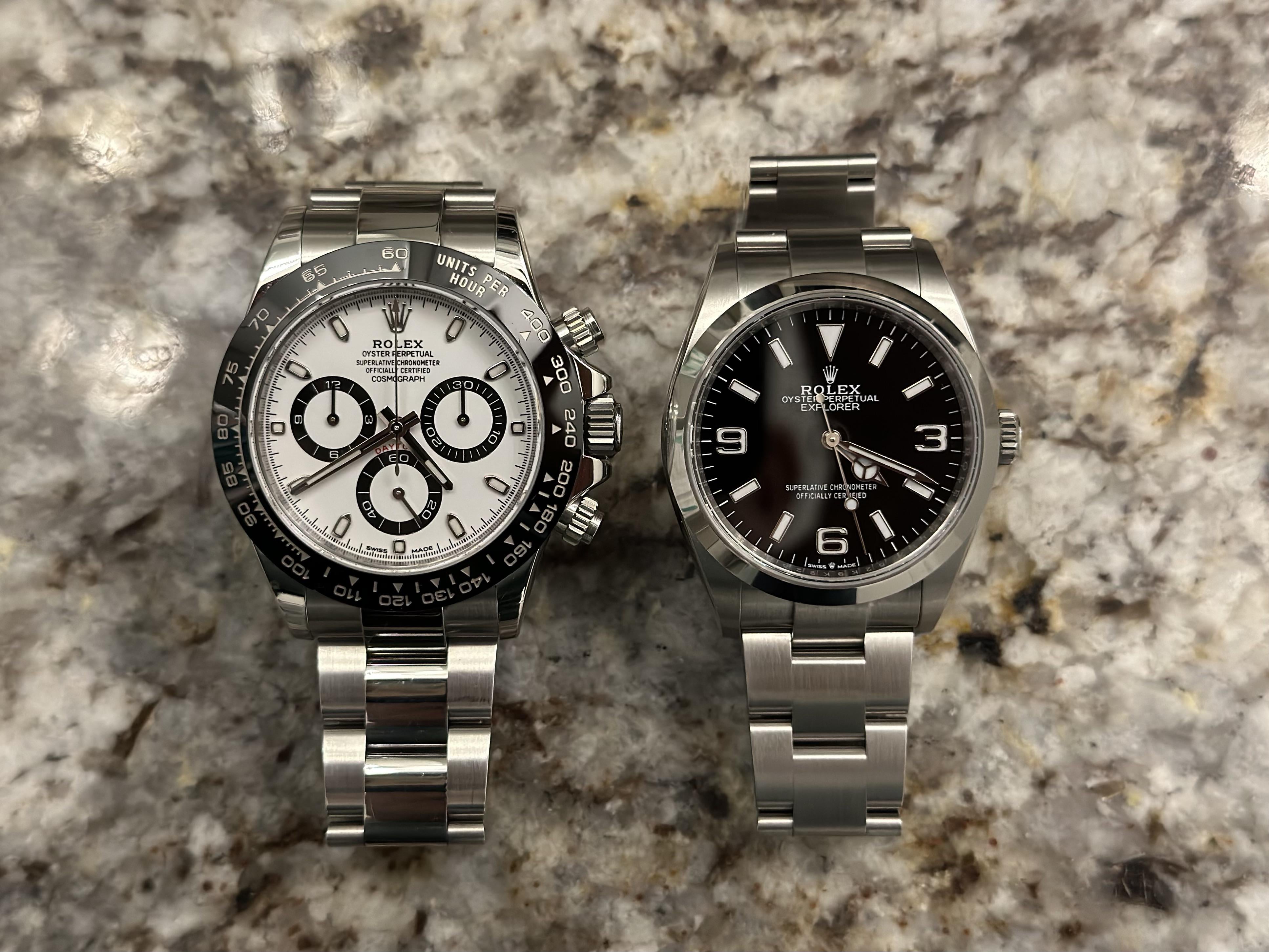 116500 vs 124270 dial sizes : r/rolex