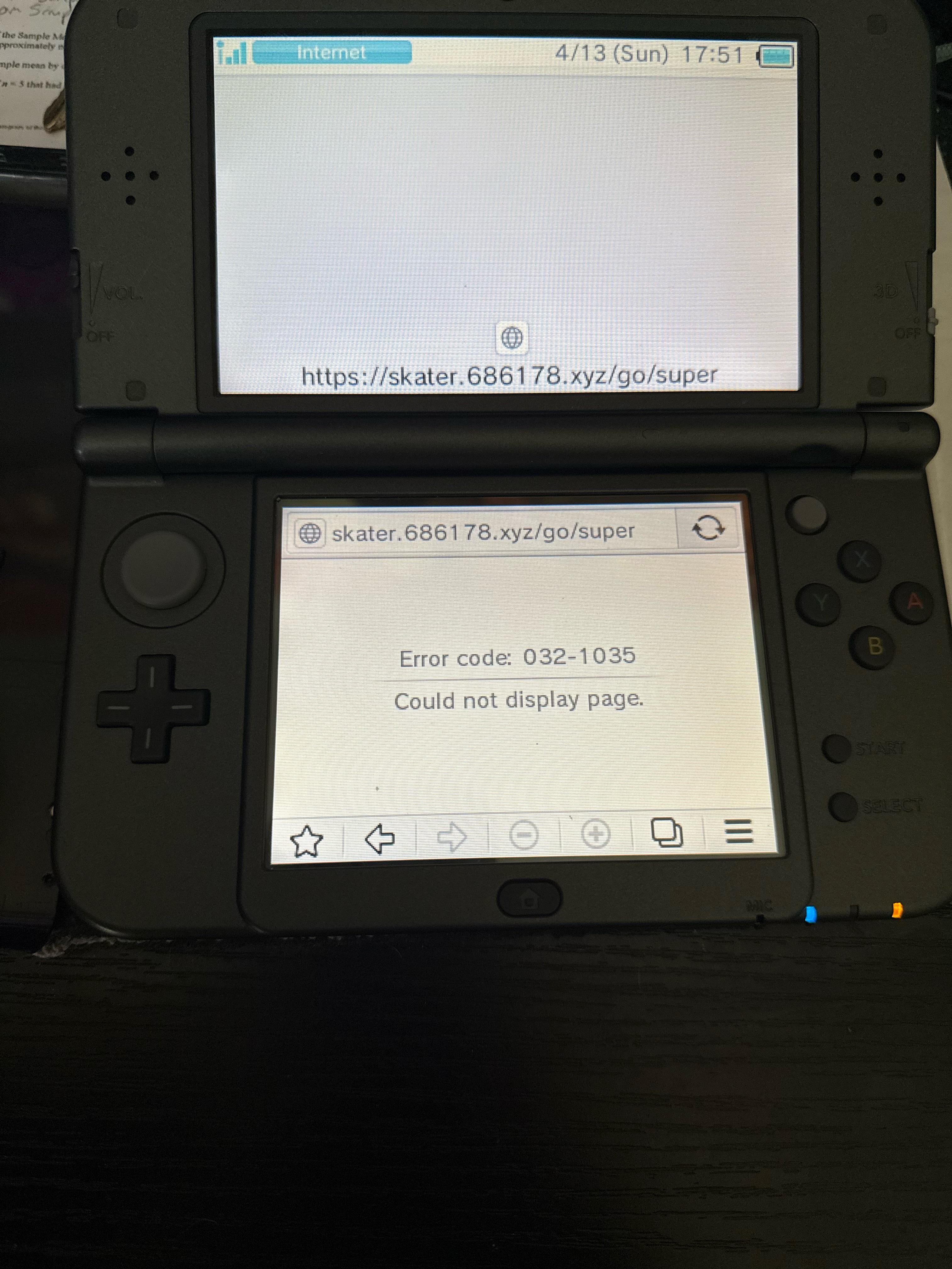 エラーコード 032-1035 super-skaterhaxを開こうとしています : r