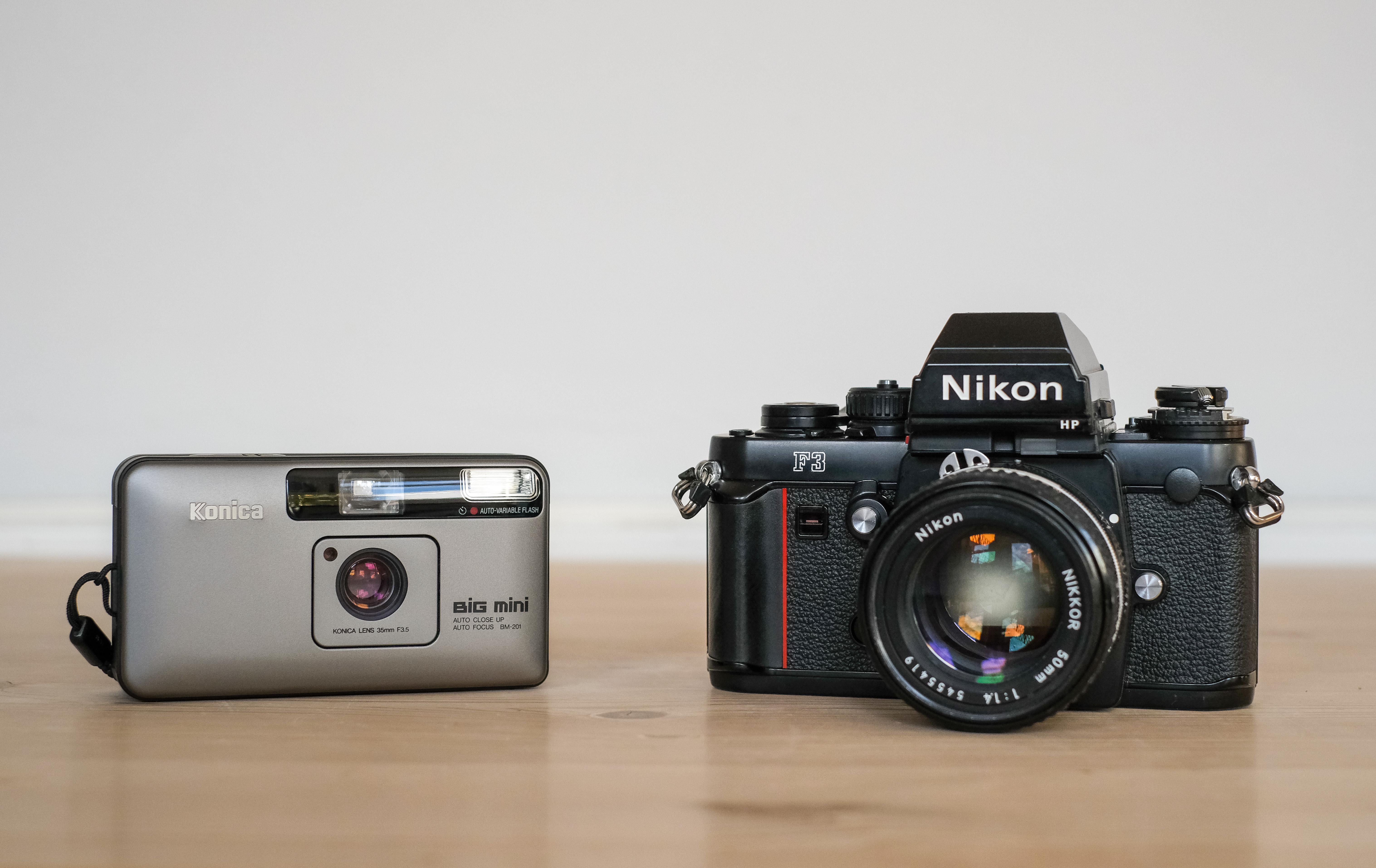 My hiking combo. Nikon F3 with 50mm 1.4. One of the best SLRs I've