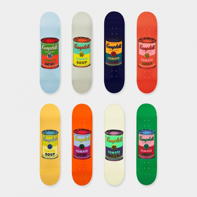 MoMA Design Store】ウォーホルの代表作が世界100セット限定のスケボー