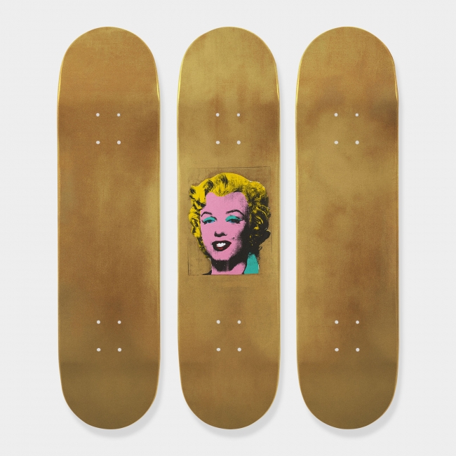 MoMA Design Store】ウォーホルの代表作が世界100セット限定のスケボー