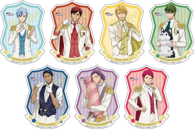 ホワイトスーツ姿の描き下ろしイラストで7人全員集合！「黒子のバスケ