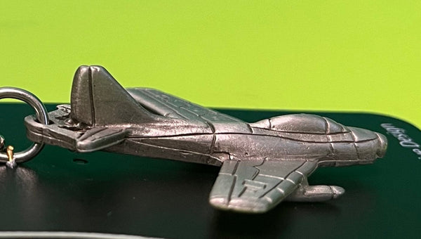 North American F-86 Sabre Airplane Pewter Keychain – Liberty