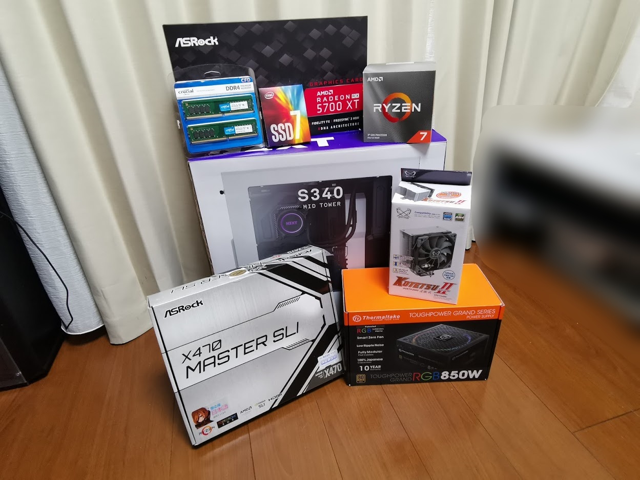 Ryzen 3700Xと Radeon RX 5700XT でPCを組んでみた | 休憩中のメモ