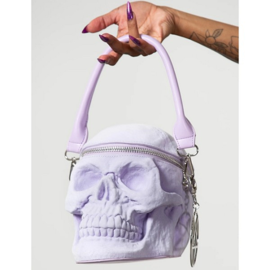 KILLSTAR / Grave Digger Skull Handbag [LILAC] ハンドバッグ