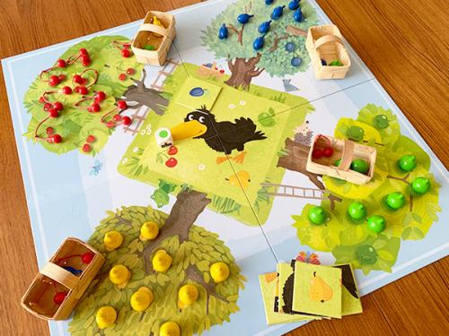 木のおもちゃ カルテット / 果樹園ゲーム｜ハバ社 正規品｜ドイツ製