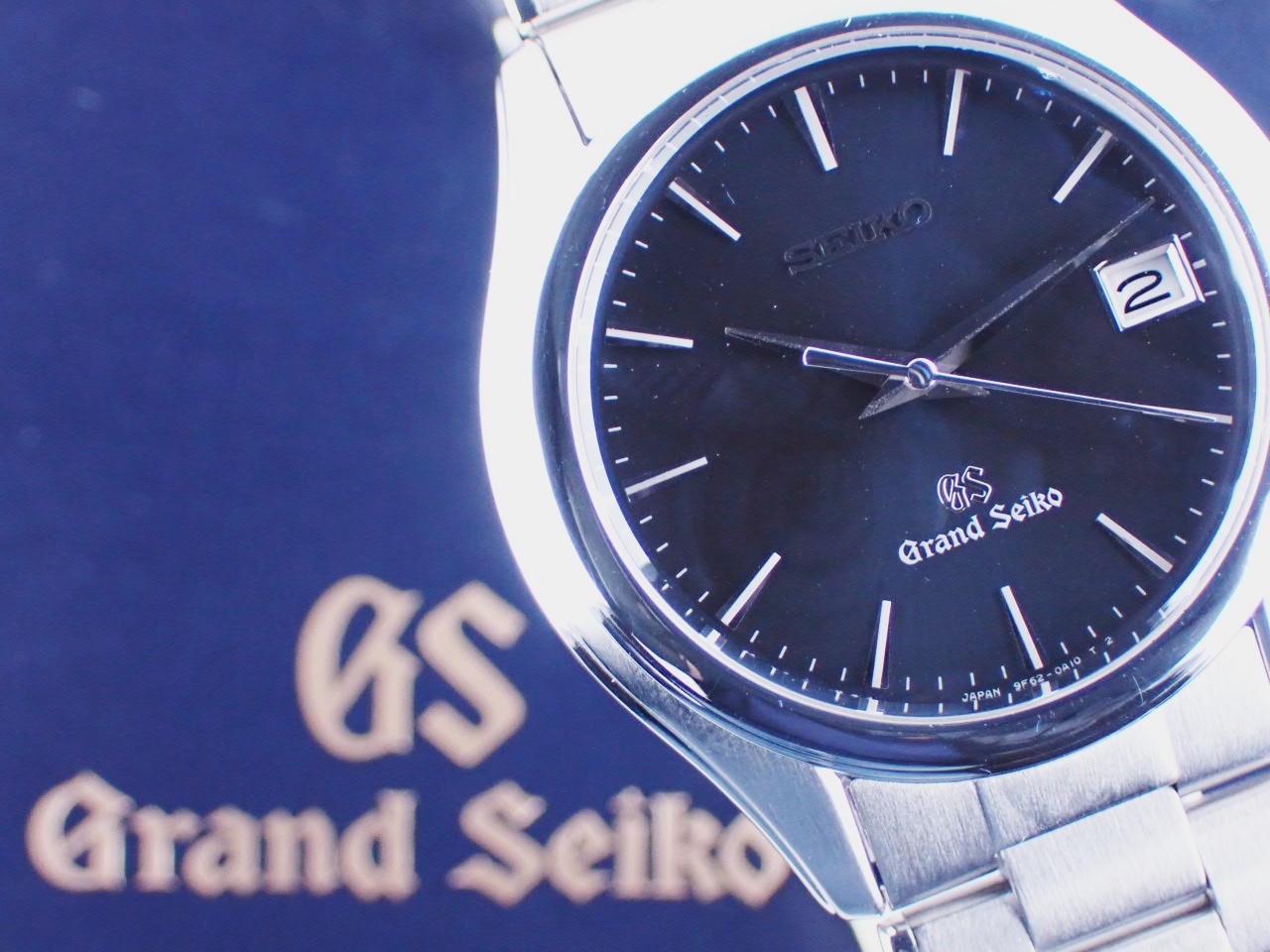 グランドセイコー ネイビー文字盤 旧デザイン 9Fクオーツ SBGX007(9F62