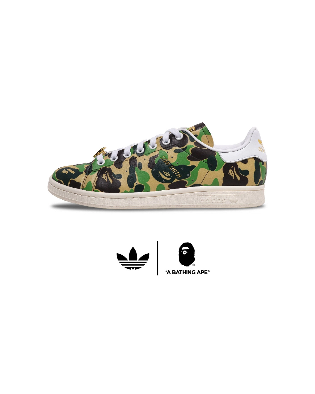 A BATHING APE® × adidas Originals ABC CAMOプリントをあしらった最新