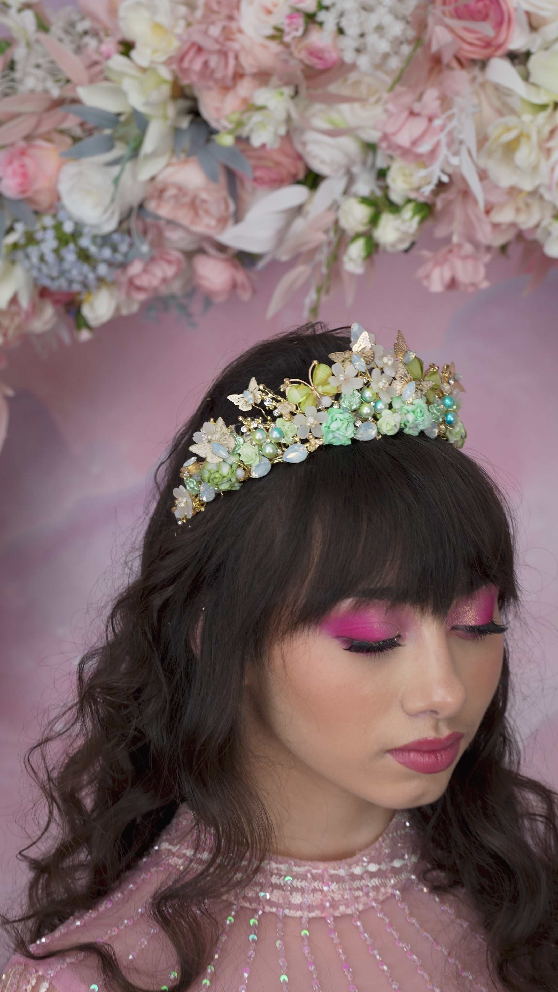 Quinceanera Flower Crowns | Floral Quinceanera Tiaras | Flower