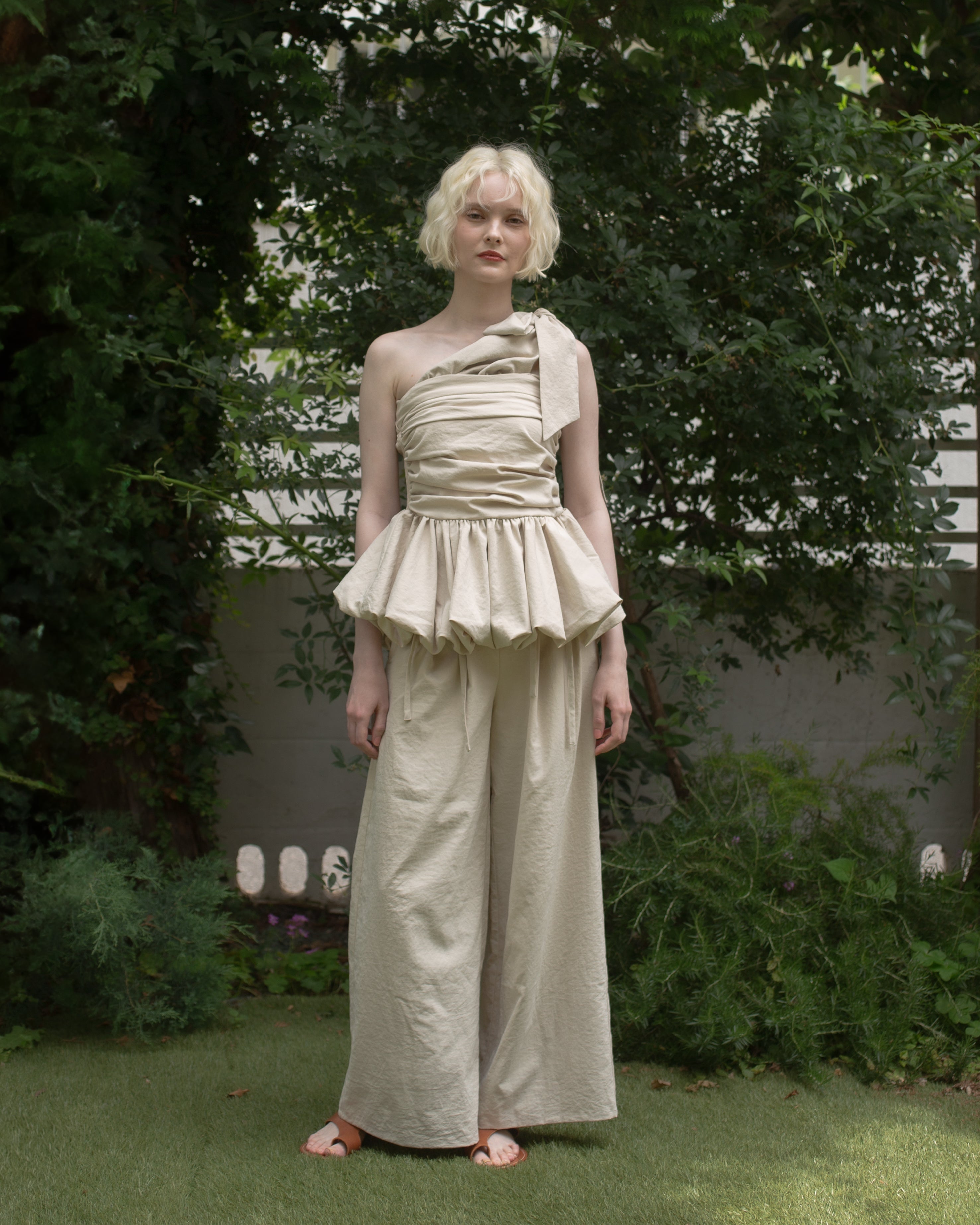 残りわずか】2way ribbon peplum top – RANCLIC