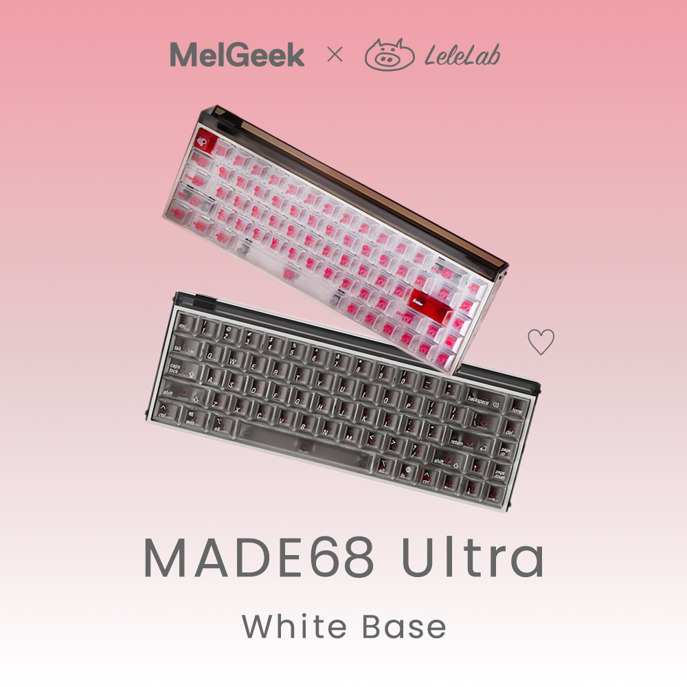 Rabbit0-Shop / MelGeek x LeleLab MADE68 Ultra White Base + Extra