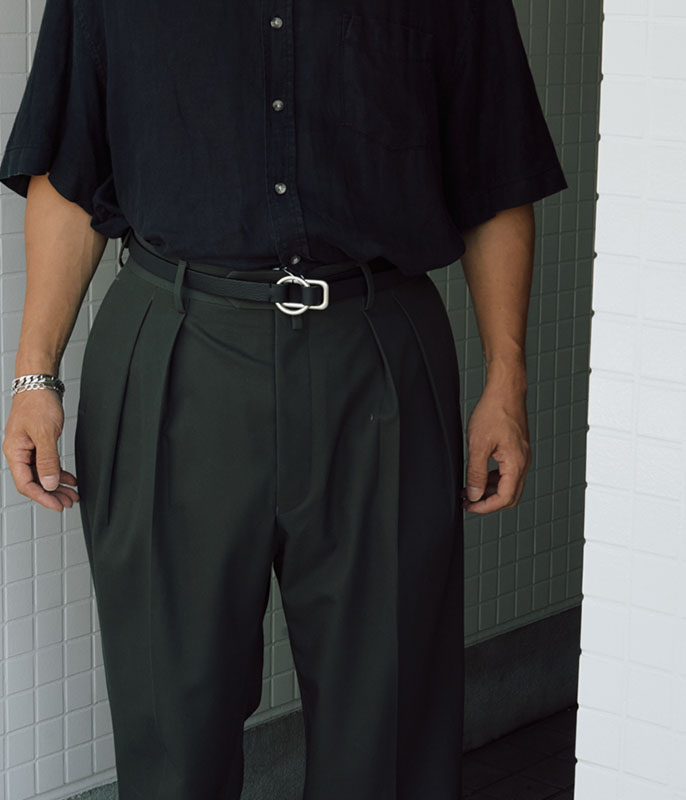 Anderson's for NEAT RING BELT [BLACK/SILVER] - Fresh Service