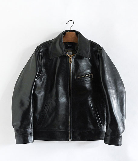 ANACHRONORM Wax Leather Sport Jacket [BLACK] - Fresh Service