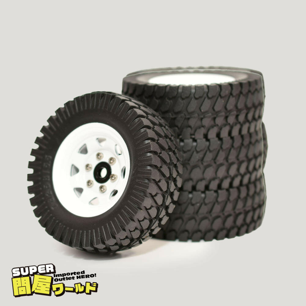 問屋ワールド】クローラーRC用1.55インチスチール製ビードロック