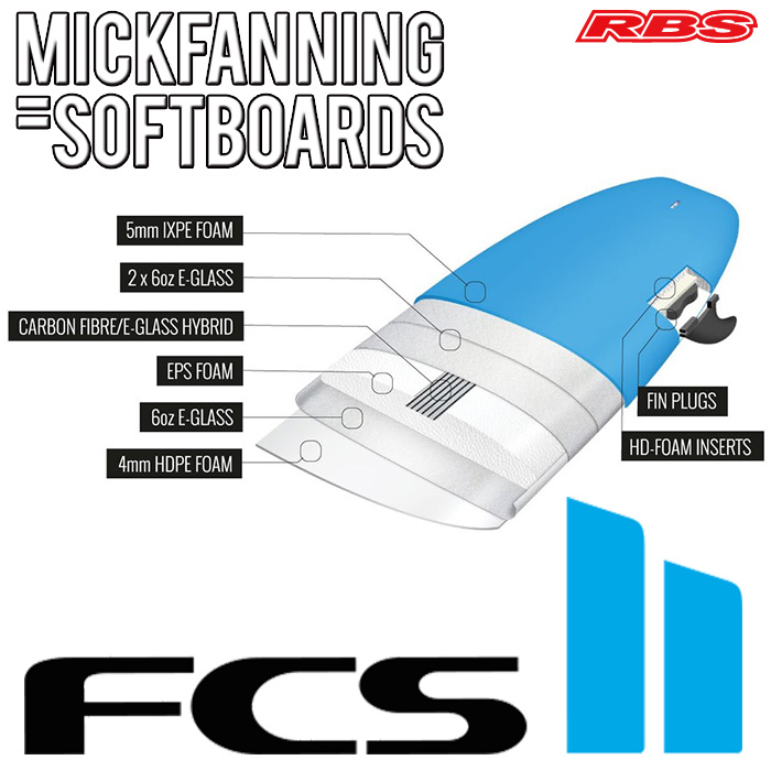 MICKFANNING SOFTBOARDS THE BEASTIE 6'6 日本正規品RBS