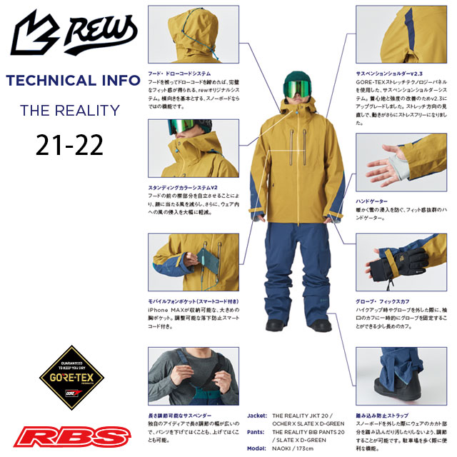 REW 21-22 THE REALITY JKT 日本正規品 予約商品RBS
